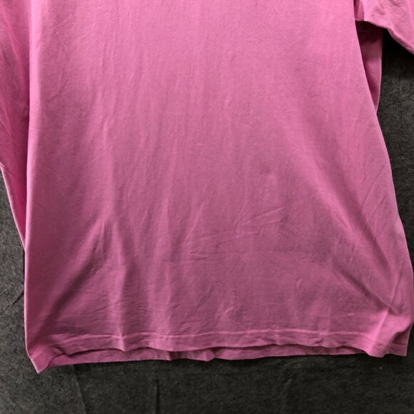 GU (Uniqlo) Cotton Crewneck T Shirt Mens L Pink Short Sleeve Solid - Picture 4 of 8